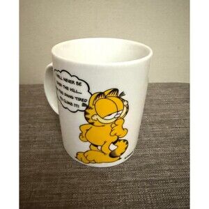 Garfield Aramco  “I will Never be Over the Hill”  Collectible Ceramic Mug
